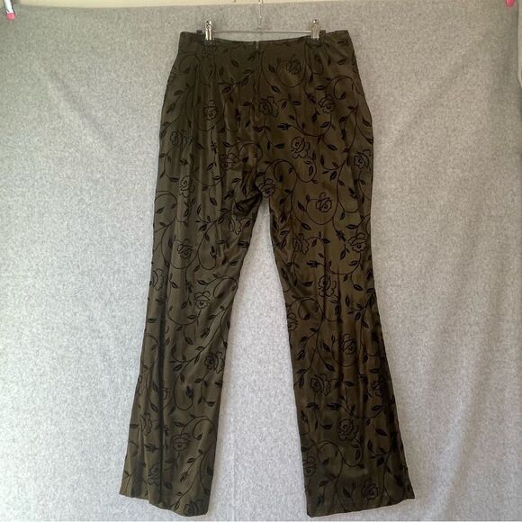 Vintage Streetwear Velvet Y2K Satin Pants Made in USA Size 13 - Picture 7 of 13